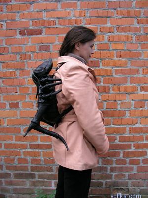 Кожанная сумка жук