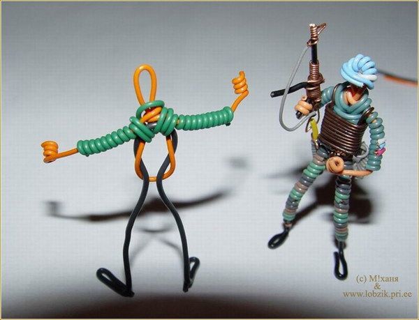 Солдатики из проволки