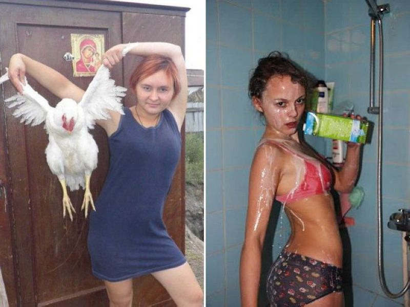 Почему русские странные. Смешные девушки в соцсетях. Странные девушки из соцсетей. Странные русские девушки. Девушка с курицей.