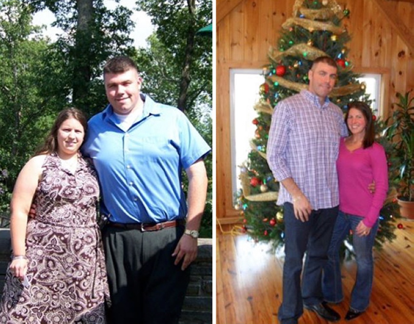 Семейное толстая жена. Похудевшие пары. Пары до и после. Семейная пара похудела.